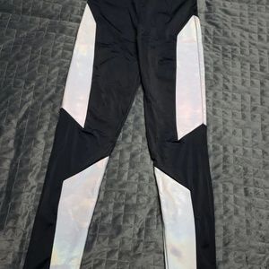 Metallic Black Leggings Size Small